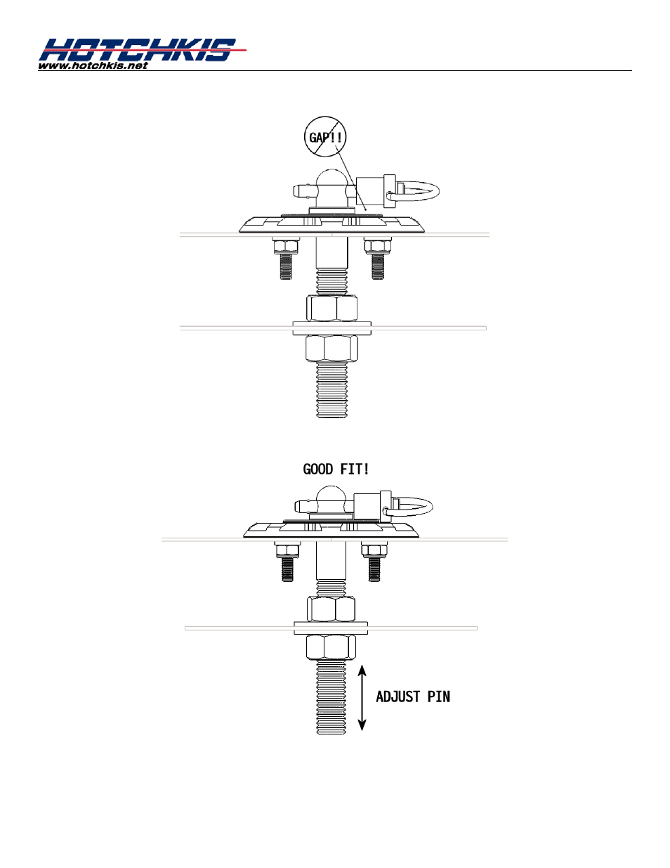 Hotchkis 1760 Quick Release Billet Hood Pin Kit User Manual | Page 6 / 9