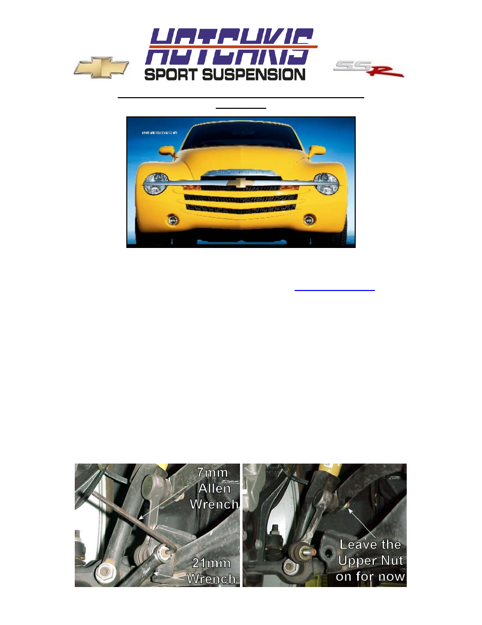 Hotchkis 2290 SSR Sway Bar Set User Manual | 10 pages