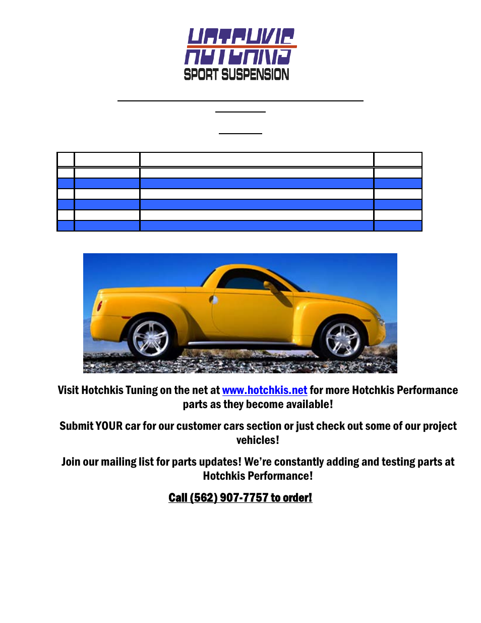 Hotchkis 2290 SSR Sway Bar Set User Manual | Page 7 / 10