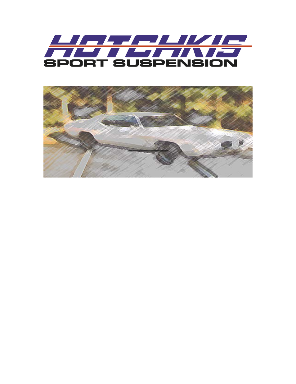 Hotchkis 1803 Rear Suspension Package, Fixed, 68-72 GM A Body User Manual | 18 pages