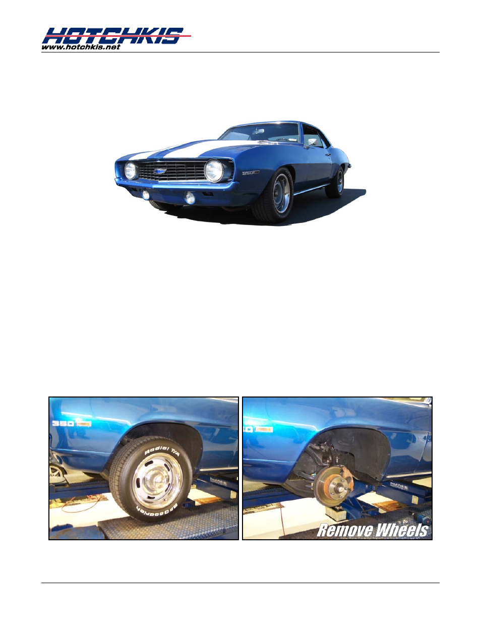 Hotchkis 80014 TVS System, 67-69, Camaro-Firebird GM F-Body, Big Block User Manual | 29 pages