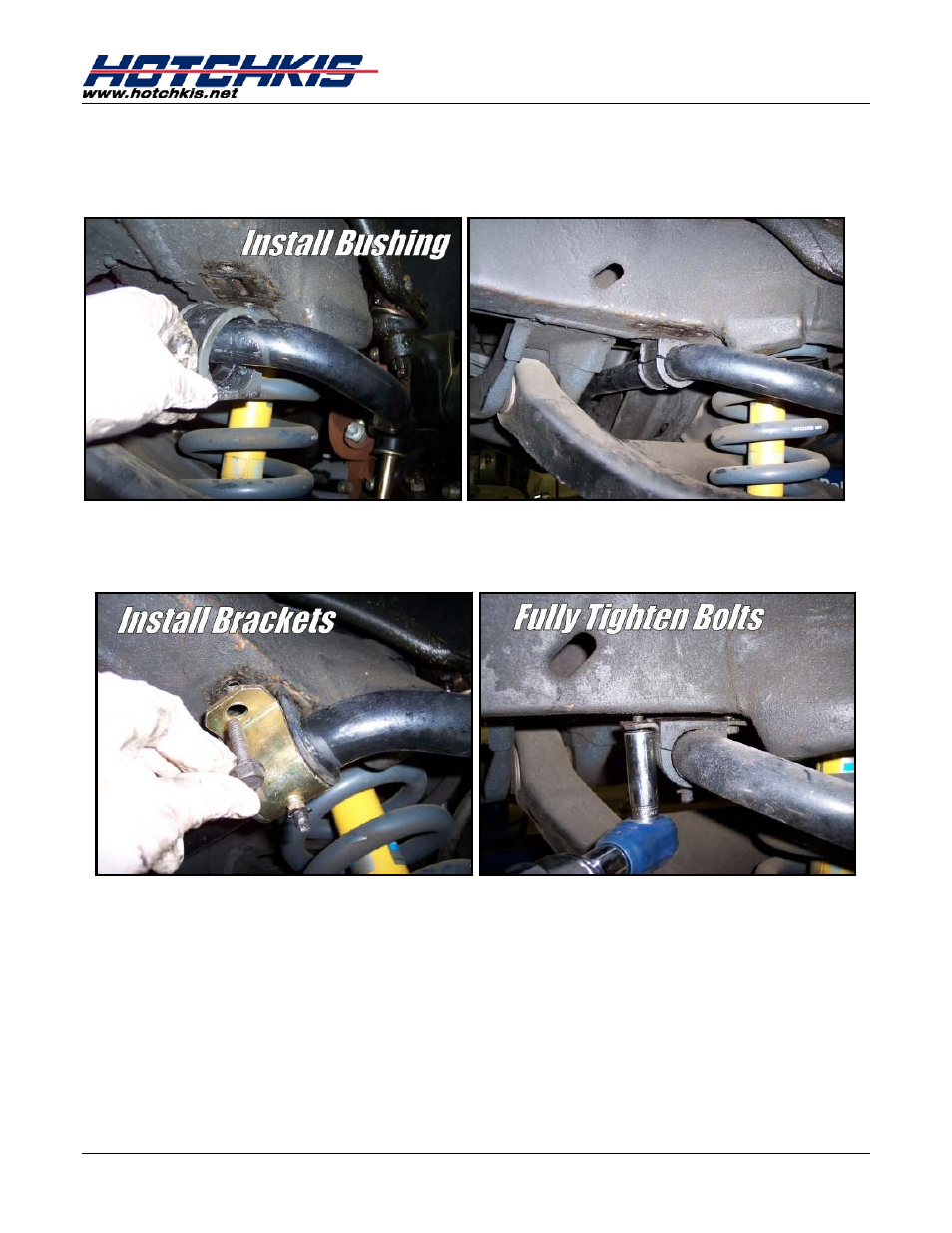 Hotchkis 80014 TVS System, 67-69, Camaro-Firebird GM F-Body, Big Block User Manual | Page 8 / 29