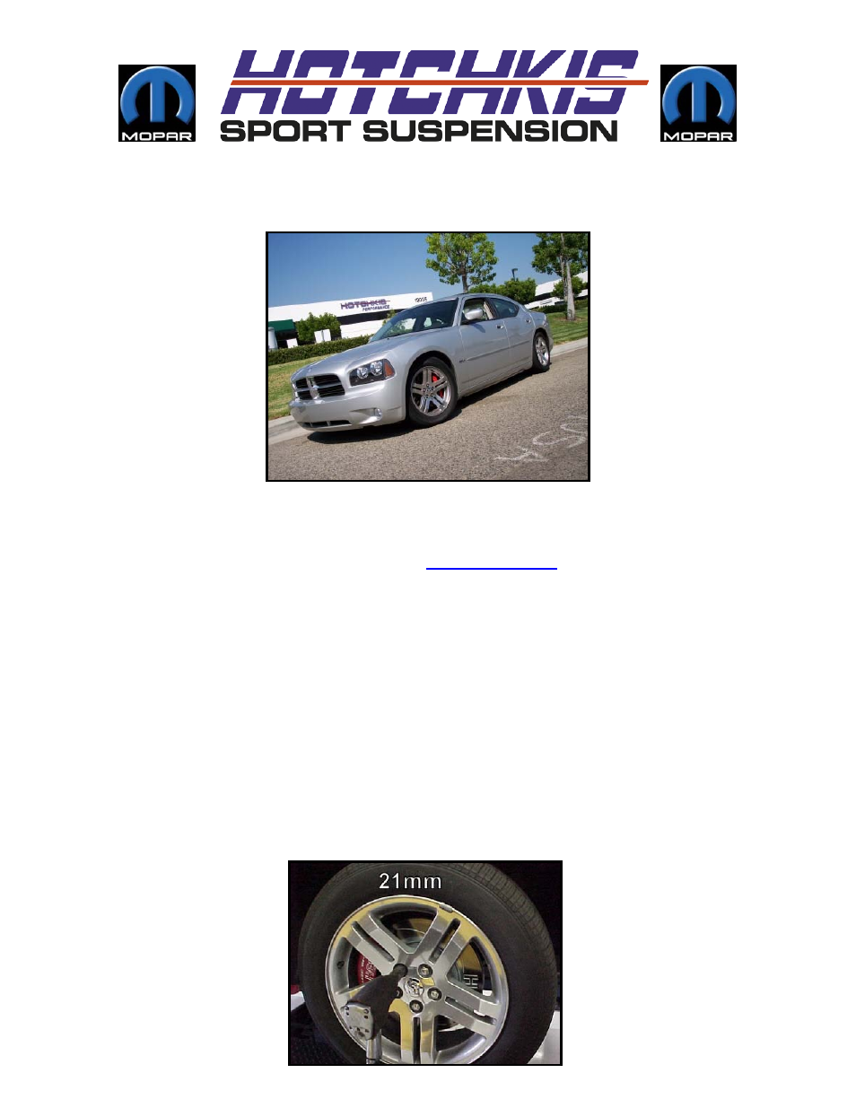 Hotchkis 19104 300S, Charger Sport Coil Springs User Manual | 15 pages