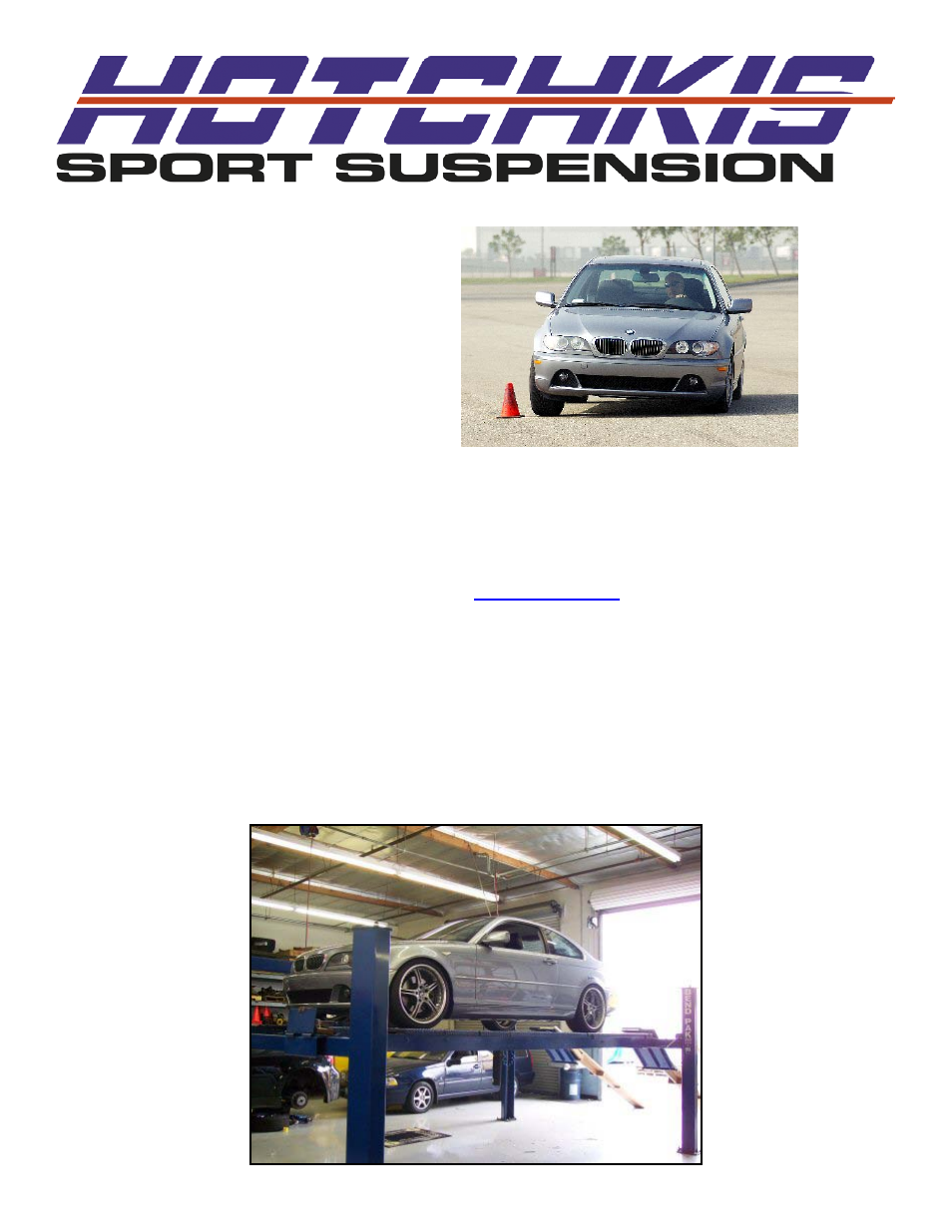 Hotchkis 22825R BMW E46 Sport Sway Bar, Rear User Manual | 13 pages
