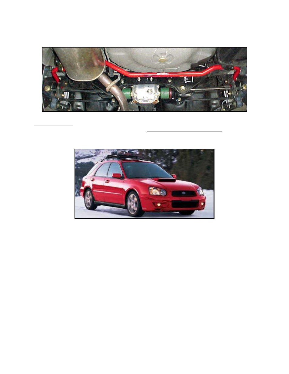 Important | Hotchkis 22427 2002-2008 WRX Wagon Competition Sway Bar Set User Manual | Page 9 / 13
