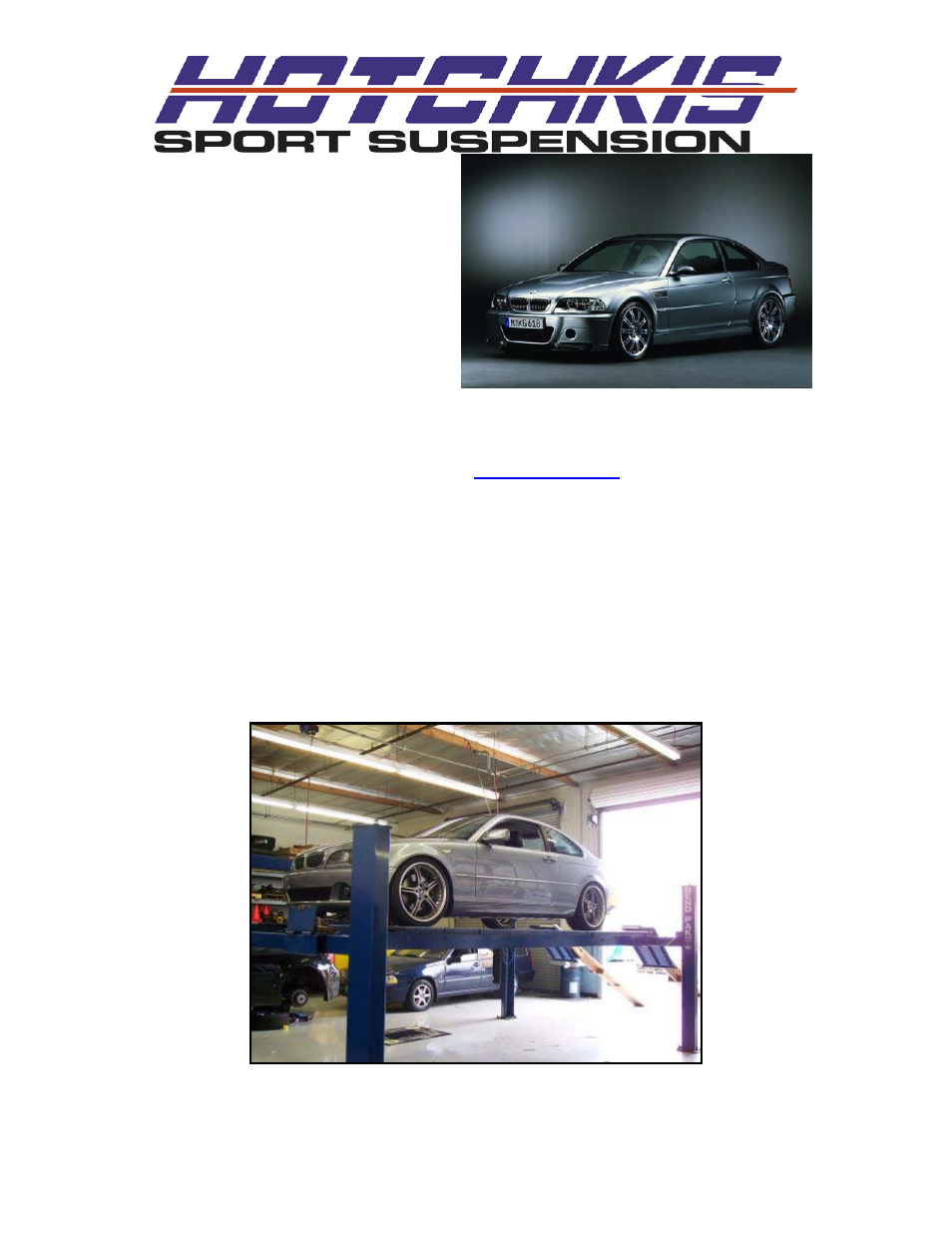Hotchkis 22826R BMW E46 M3 Sport Sway Bar, Rear User Manual | 13 pages