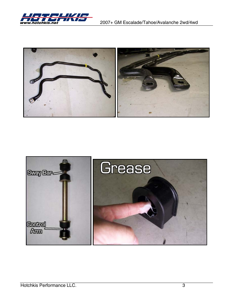 Hotchkis 2291 2007 - Present GM 1500 SUV Sport Sway Bar Set User Manual | Page 3 / 12