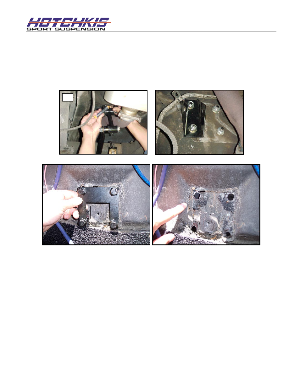 Remove old brackets, Repair cracked floor pan if necessary | Hotchkis 2236RSPK Sway Bars, Rear, Mounting Upgrade, 70-81 GM F-Body User Manual | Page 2 / 11