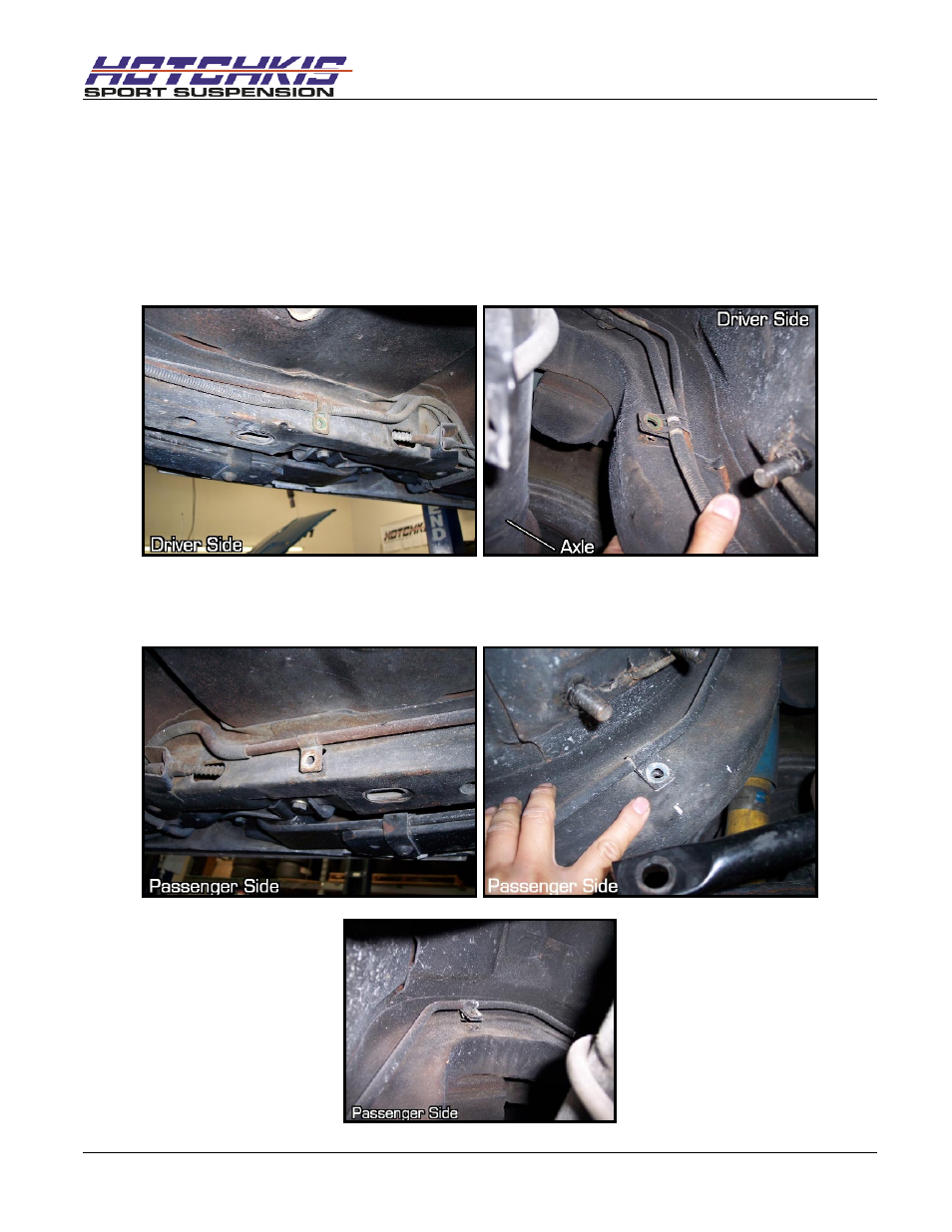 Undo frame rail lines | Hotchkis 2236RSPK Sway Bars, Rear, Mounting Upgrade, 70-81 GM F-Body User Manual | Page 3 / 11