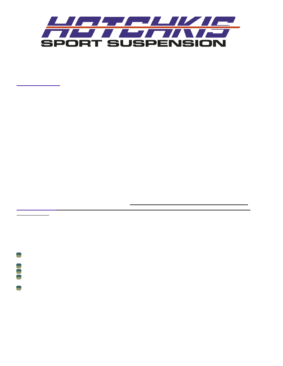 Installed in any vehicle that has been modified, Hotchkis performance llc, Return policy & limited warranty | Hotchkis 22827 Audi RS6 Sport Sway Bar Set User Manual | Page 10 / 11