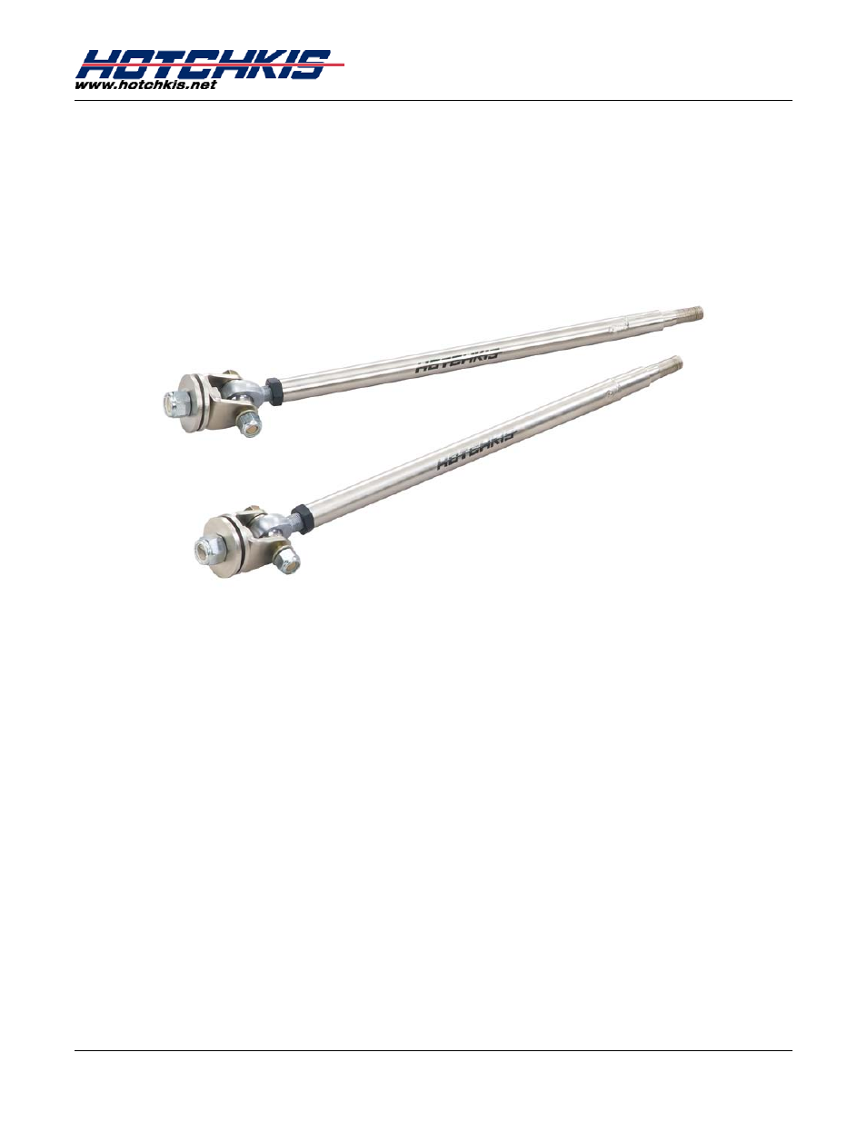 Hotchkis 14366 Strut Rods, Adjustable, Dodge B&E Body User Manual | 8 pages