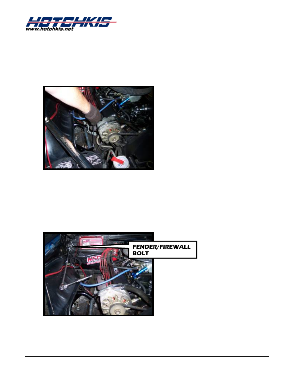 Handle bar brace installation | Hotchkis 20101 Chassis, Max Handle Bars, 67-69 Camaro & 68-74 Nova X-Body User Manual | Page 2 / 4