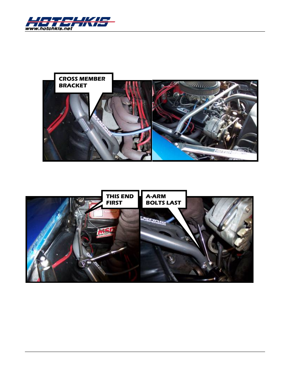 Hotchkis 20101 Chassis, Max Handle Bars, 67-69 Camaro & 68-74 Nova X-Body User Manual | Page 4 / 4