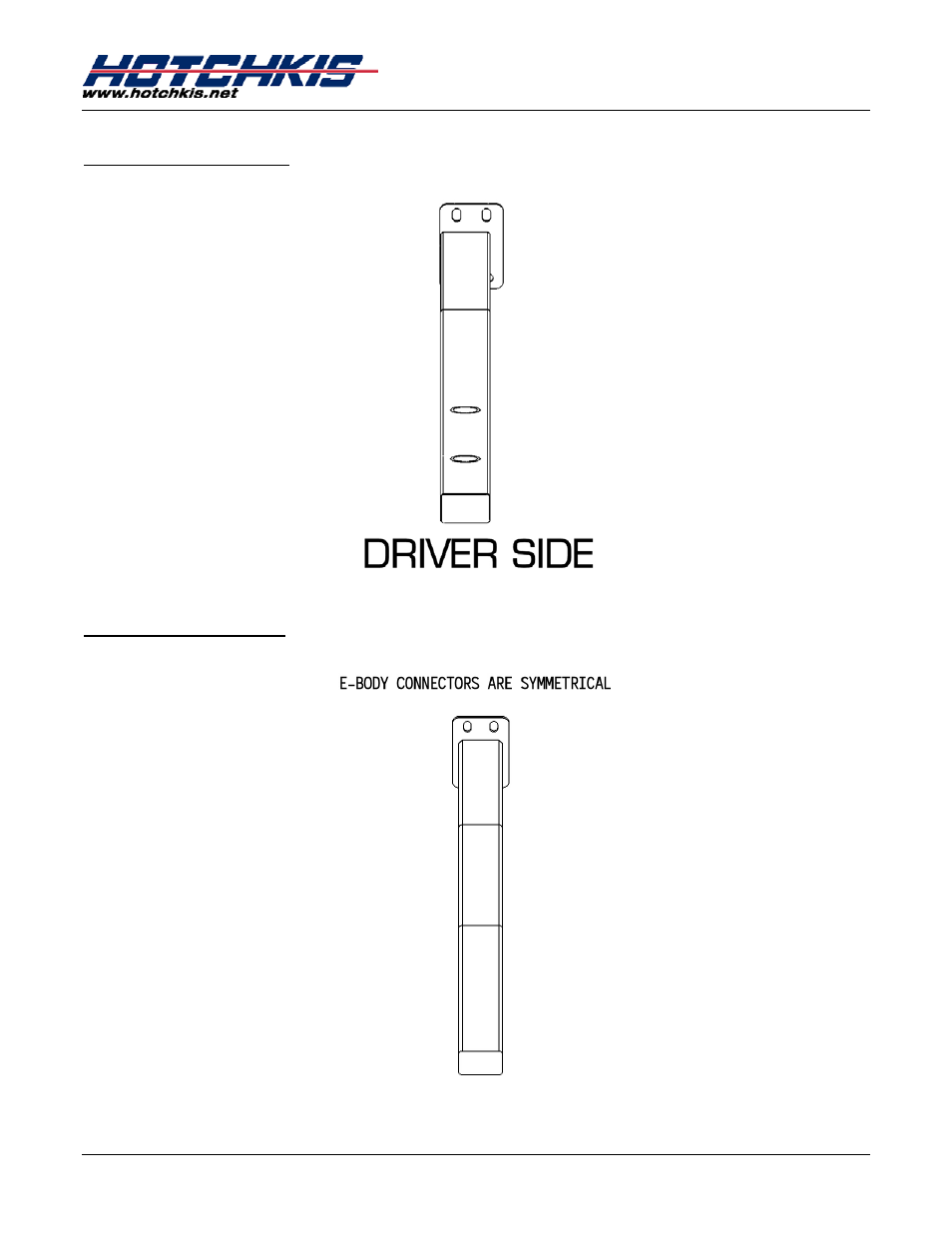 B-body connector, E-body connector | Hotchkis 80111 TVS System, 70-74 Dodge Challenger User Manual | Page 53 / 65