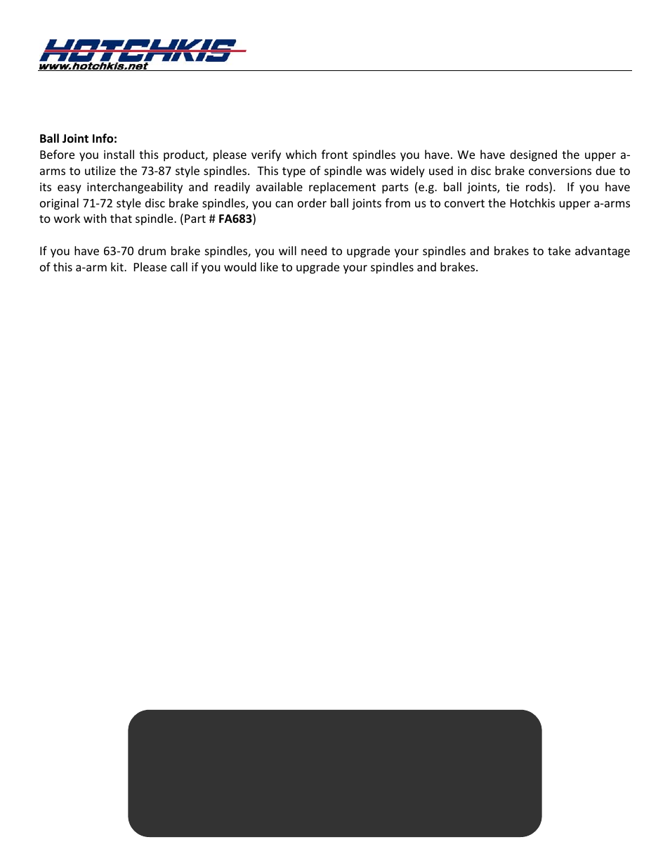 11390u, Important notice | Hotchkis 80390 TVS System, Stage 1, 67-72 C-10 Small Block, 4'-6' Drop, 2WD User Manual | Page 16 / 100