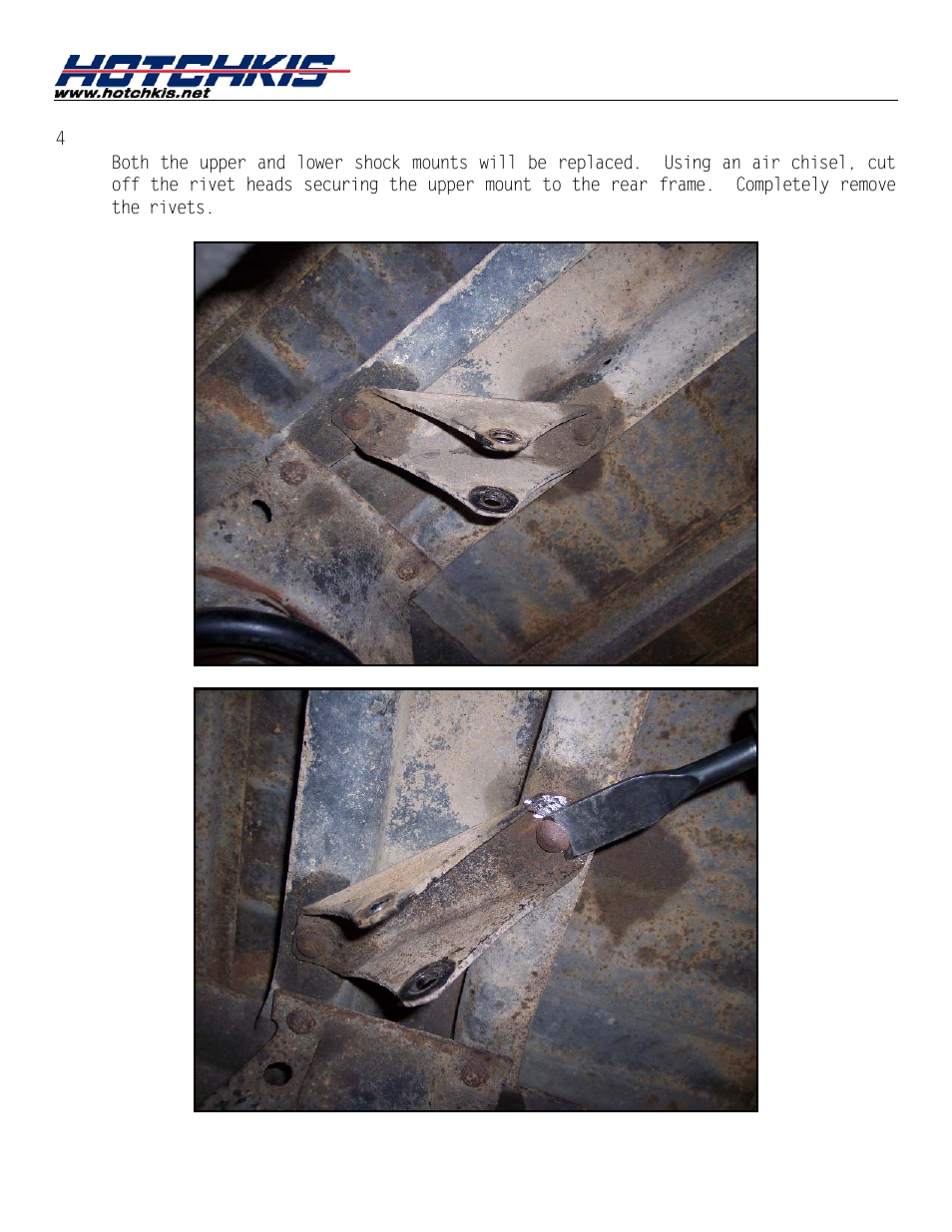 Remove stock shock mounts | Hotchkis 80390 TVS System, Stage 1, 67-72 C-10 Small Block, 4'-6' Drop, 2WD User Manual | Page 29 / 100