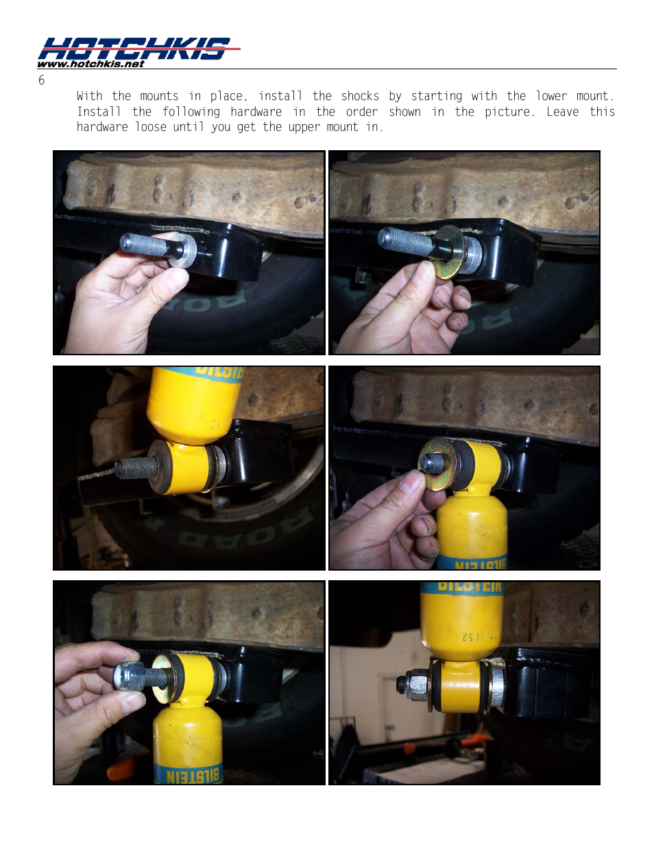 Install hotchkis/bilstein shocks | Hotchkis 80390 TVS System, Stage 1, 67-72 C-10 Small Block, 4'-6' Drop, 2WD User Manual | Page 36 / 100