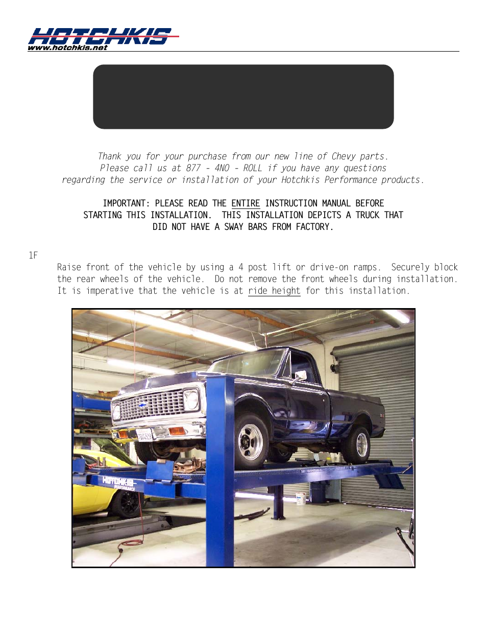 Sport sway bar kit 22390 | Hotchkis 80390 TVS System, Stage 1, 67-72 C-10 Small Block, 4'-6' Drop, 2WD User Manual | Page 58 / 100