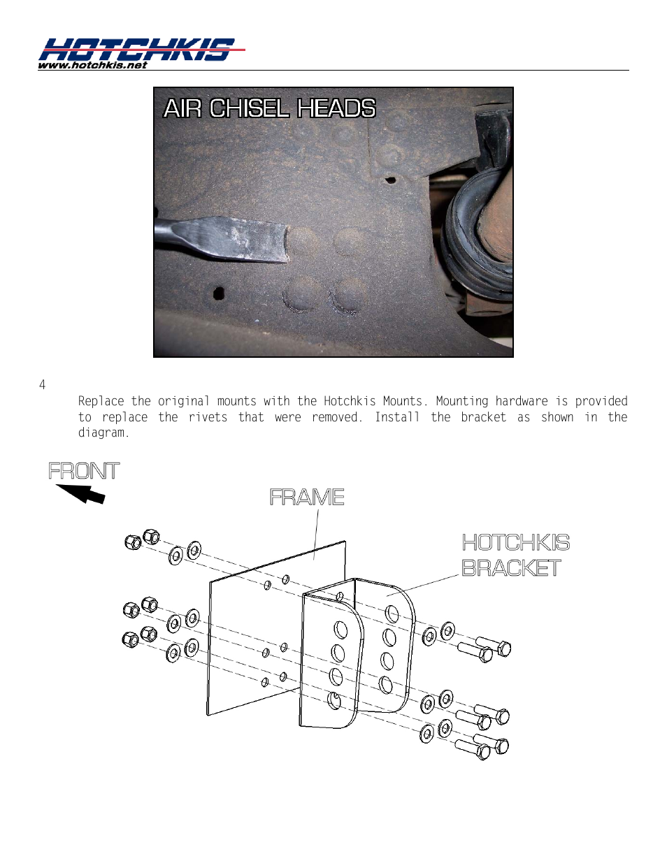 Install hotchkis trailing arm mounts | Hotchkis 80390 TVS System, Stage 1, 67-72 C-10 Small Block, 4'-6' Drop, 2WD User Manual | Page 86 / 100