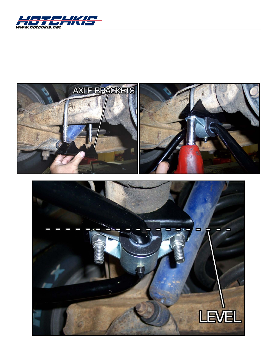 Mount the sway bar onto the rear axle | Hotchkis 22108 Sway Bars, Front, 63-72 C-10, Sport User Manual | Page 12 / 18