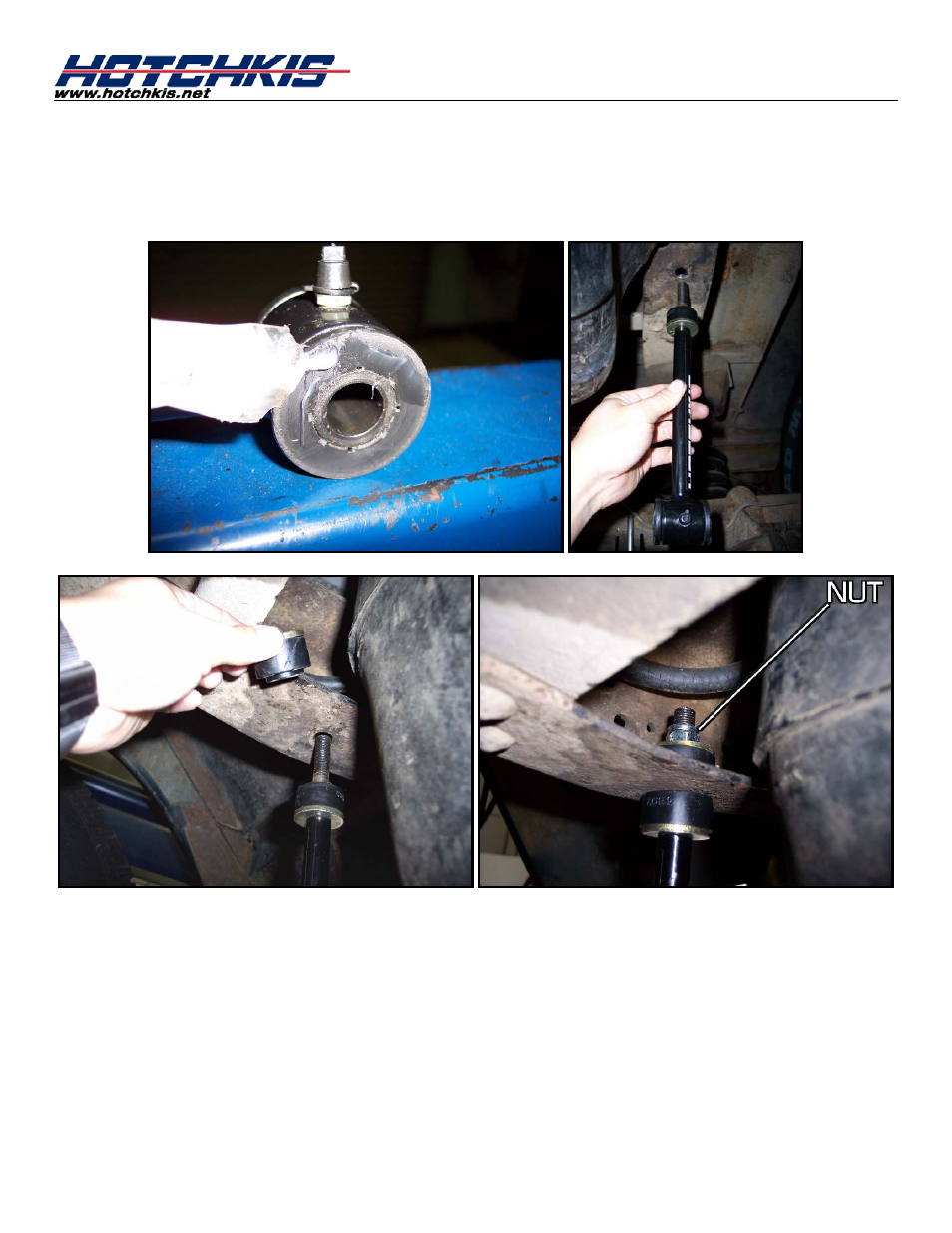 Install end links (p/n:t2233) | Hotchkis 22108 Sway Bars, Front, 63-72 C-10, Sport User Manual | Page 14 / 18