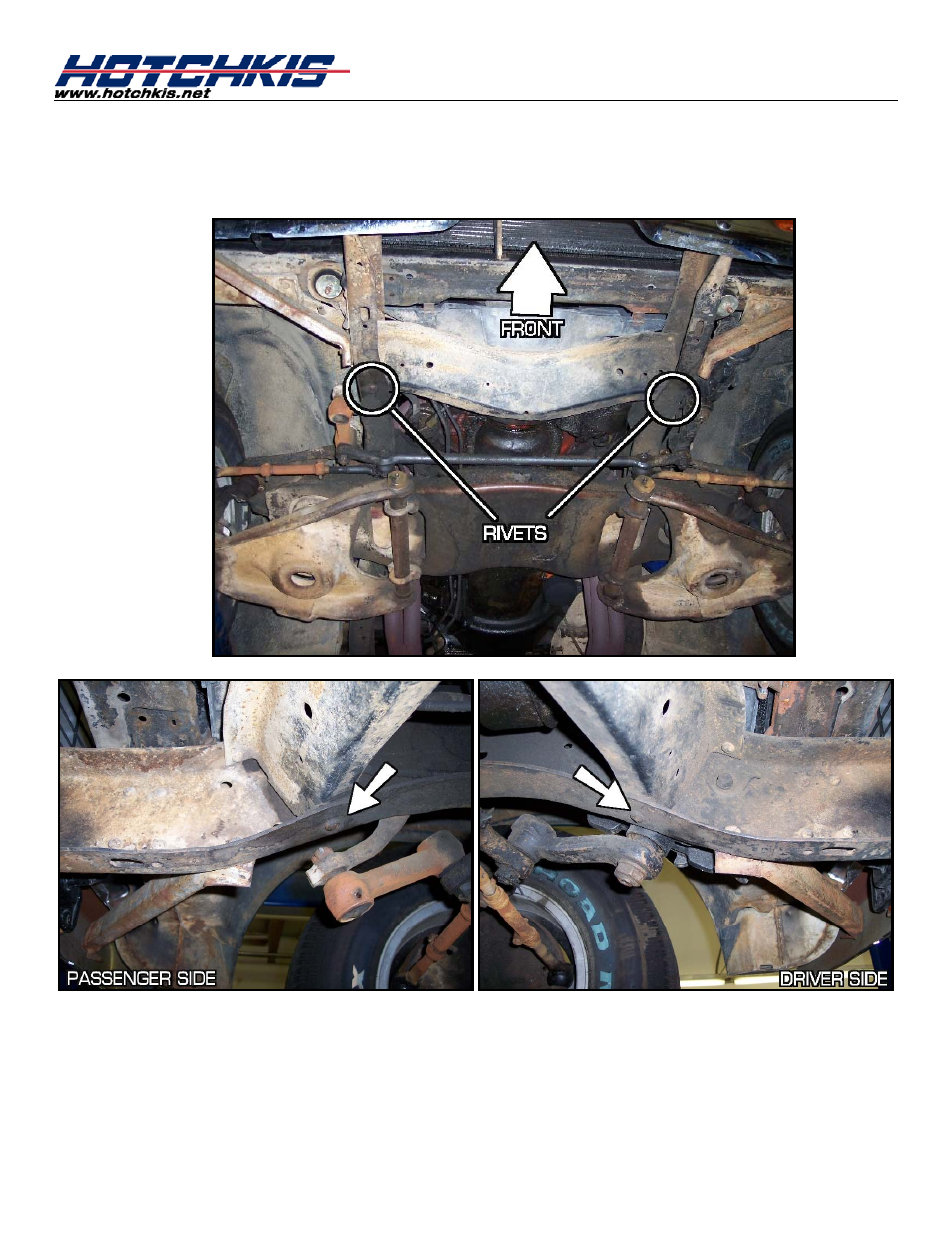 Install frame mounts | Hotchkis 22108 Sway Bars, Front, 63-72 C-10, Sport User Manual | Page 2 / 18