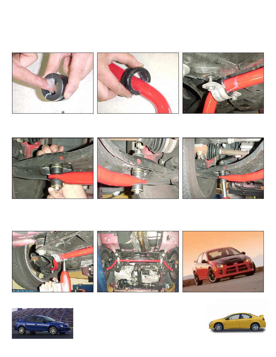 Hotchkis 22419 Sway Bars, Set, Neon SRT-4, Sport User Manual | Page 2 / 9