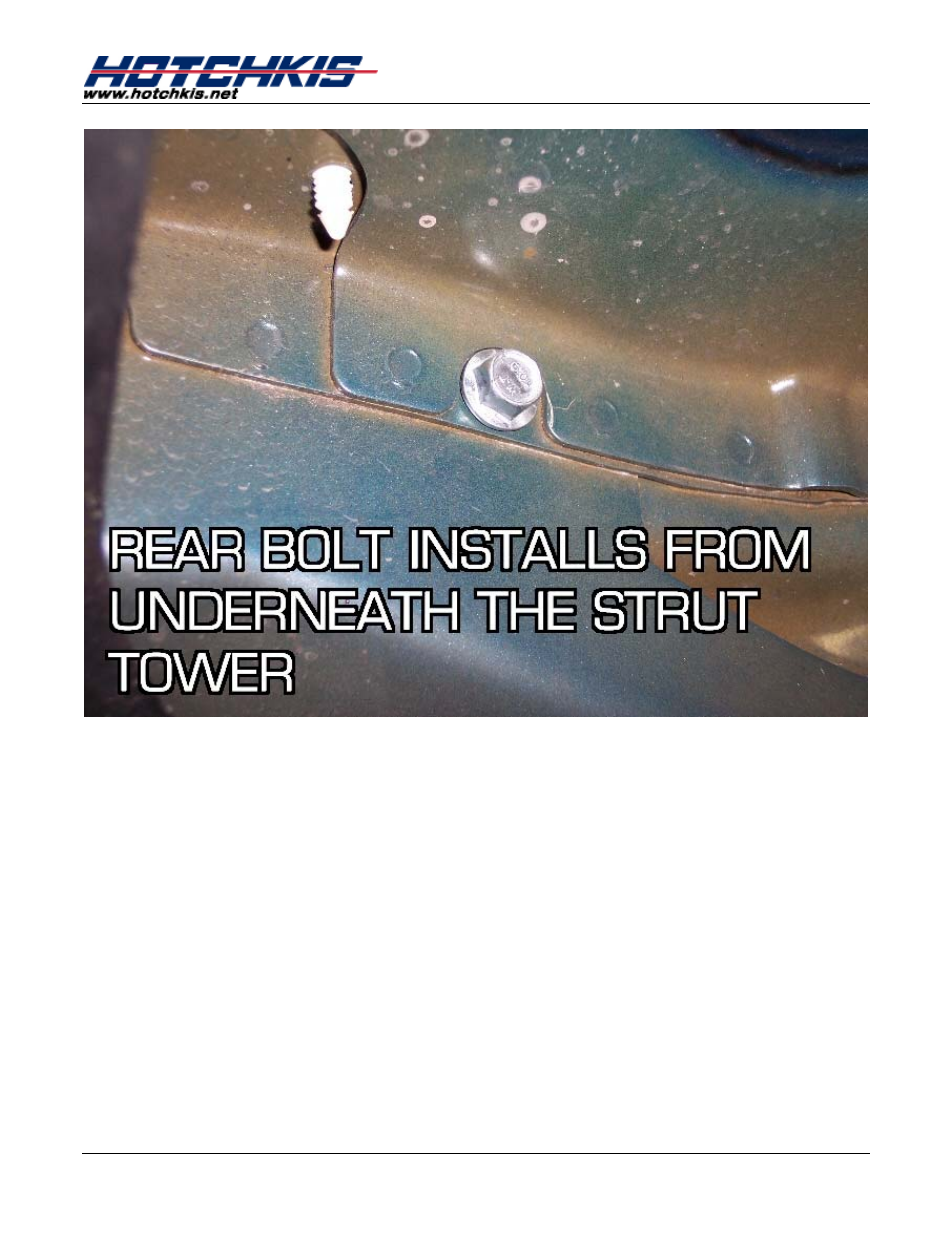 Hotchkis 20109 Chassis, Max Strut Tower Brace, 10-11 Camaro User Manual | Page 11 / 11