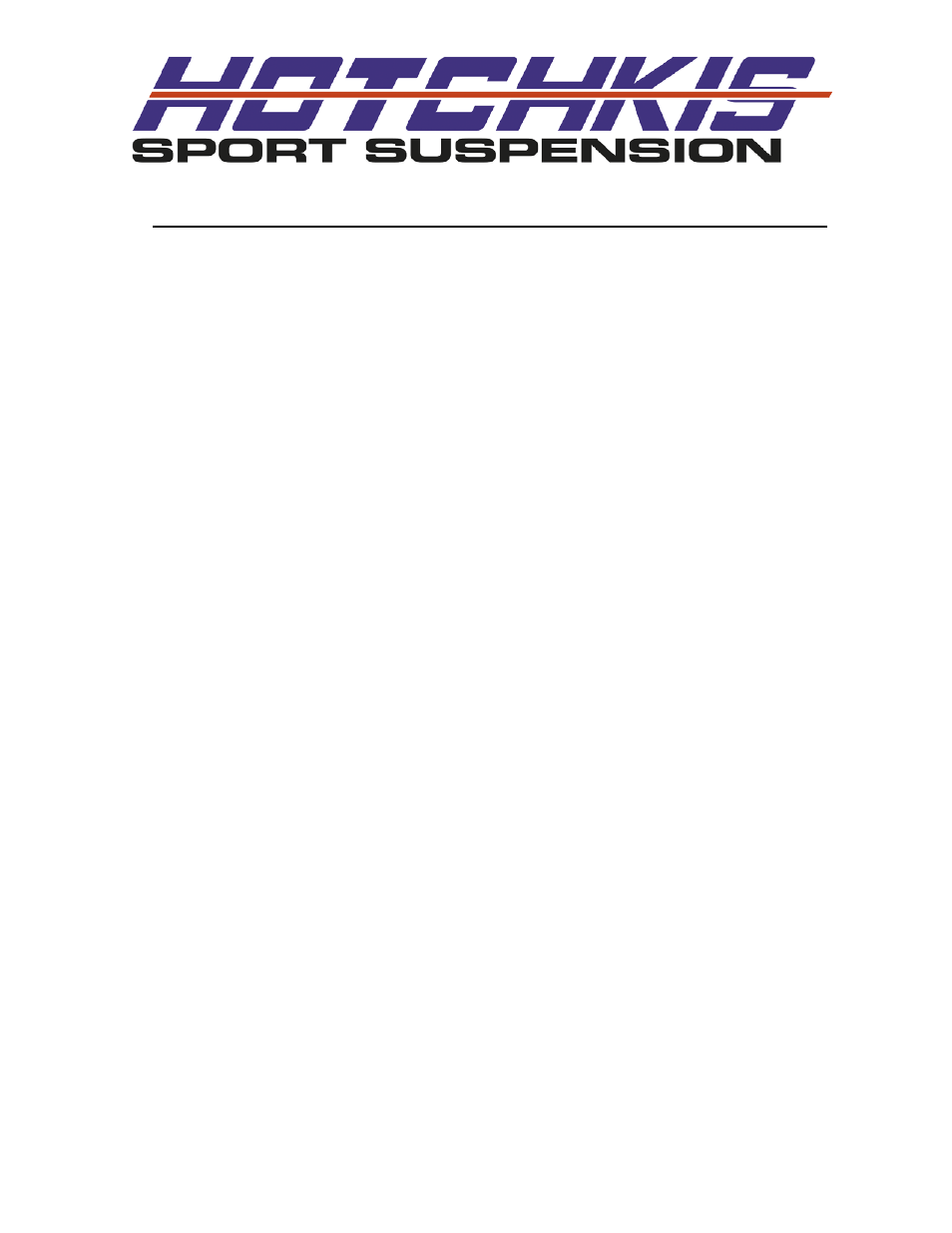 Hotchkis 1101C Tubular Upper Control Arms, 64-72 GM A-Body, For Tall Spindle Swap User Manual | 7 pages