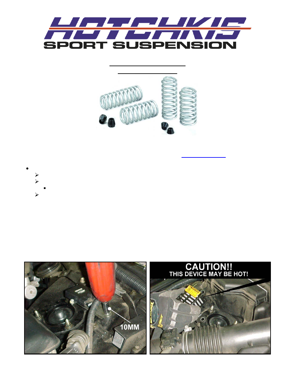 Hotchkis 80410-1 IS300 Stage 1 TVS Kit User Manual | 27 pages
