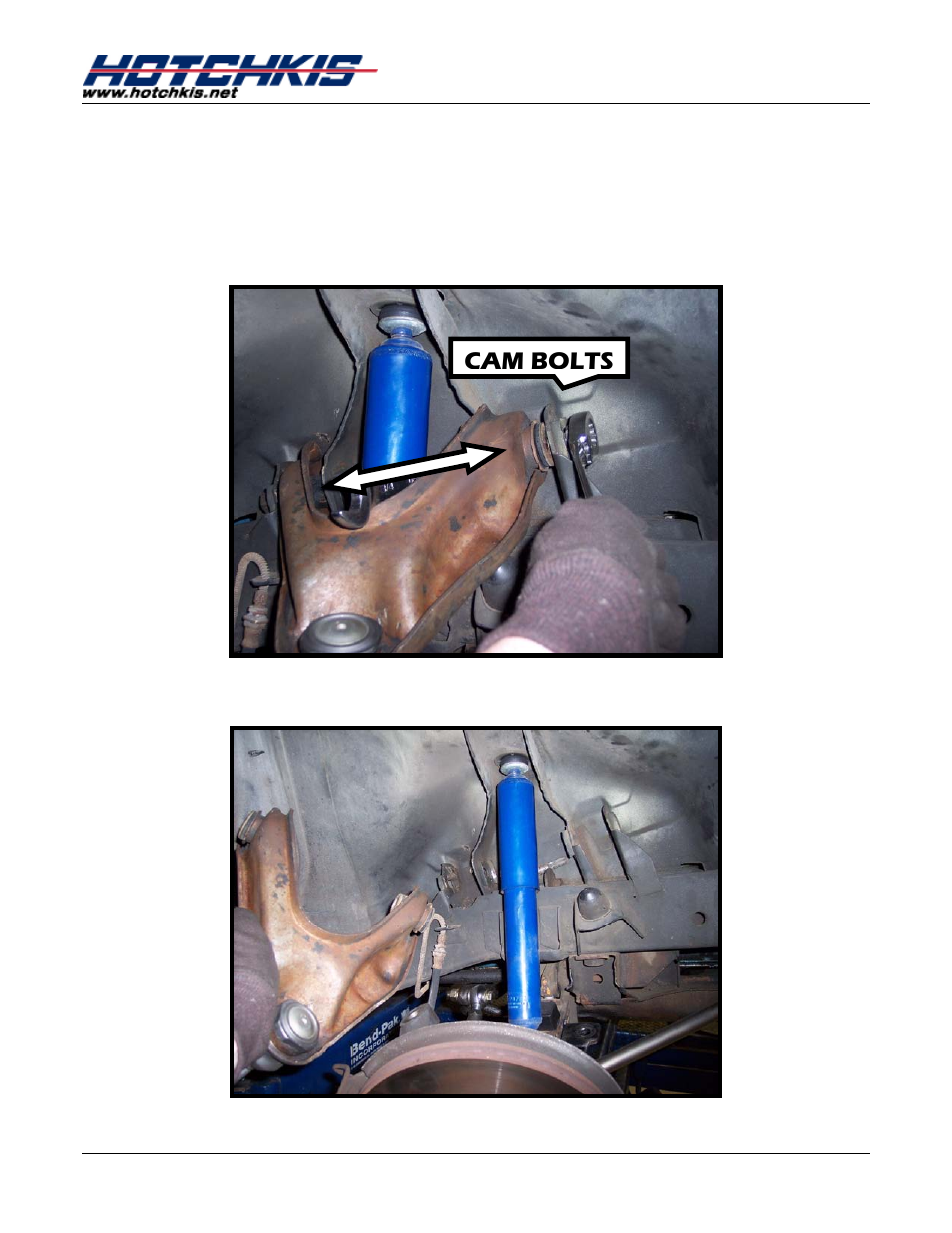 Cam bolts | Hotchkis 80114 1973-1976 Dodge A-Body TVS System User Manual | Page 3 / 44