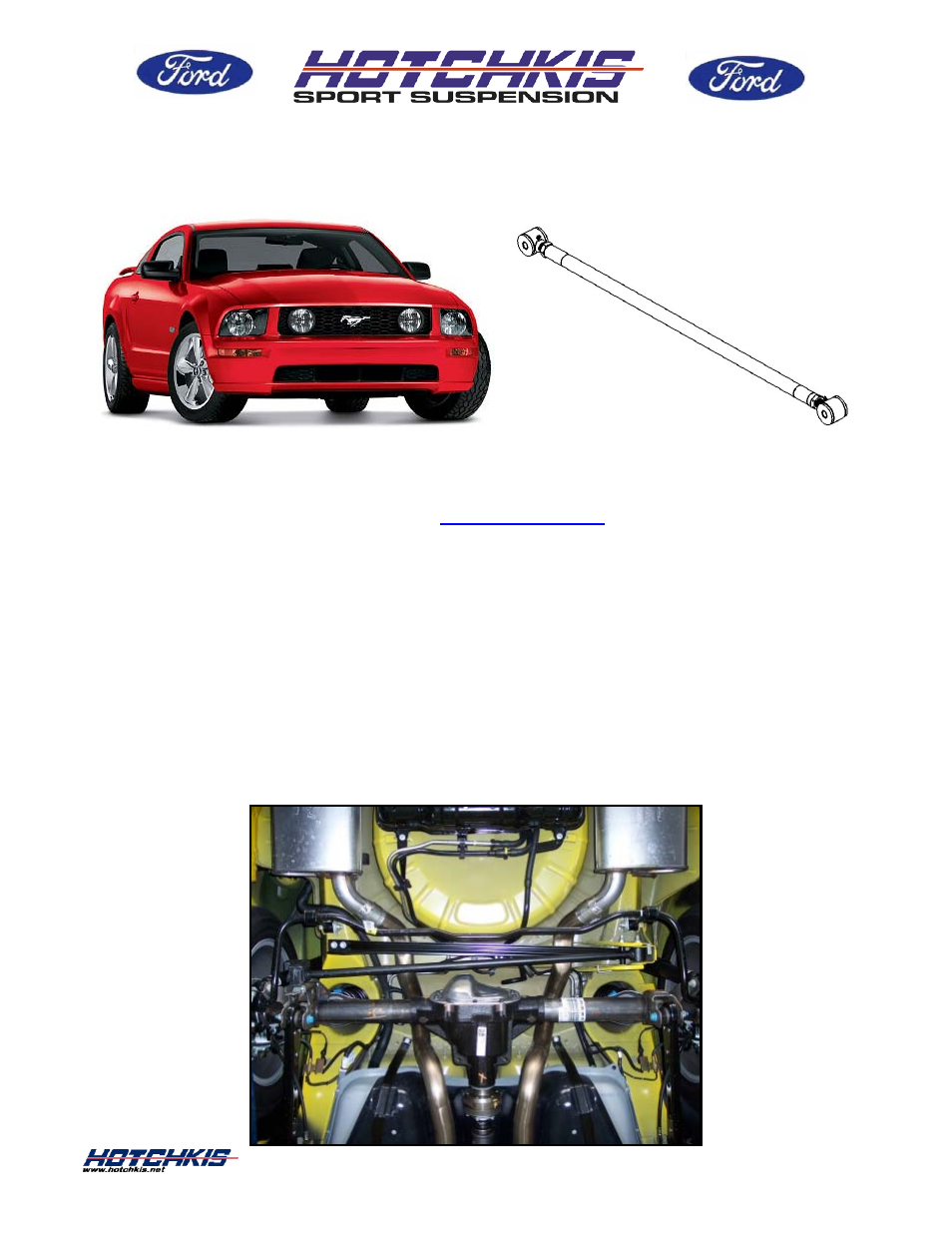 Hotchkis 15102 2005-2013 Mustang Dbl Adjustable Panhard Rod User Manual | 7 pages