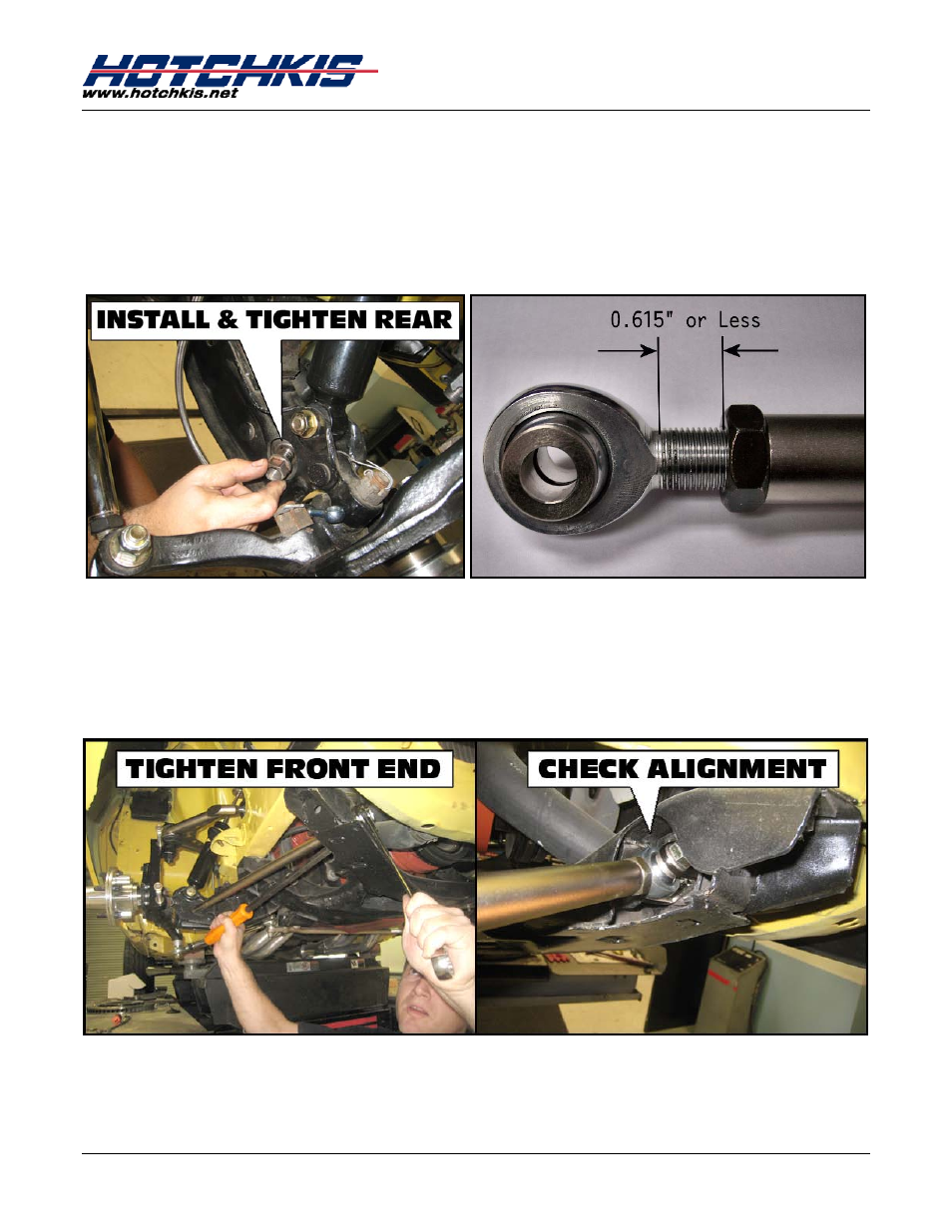 Hotchkis 14366 Dodge A Body Adjustable Strut Rods User Manual | Page 5 / 8