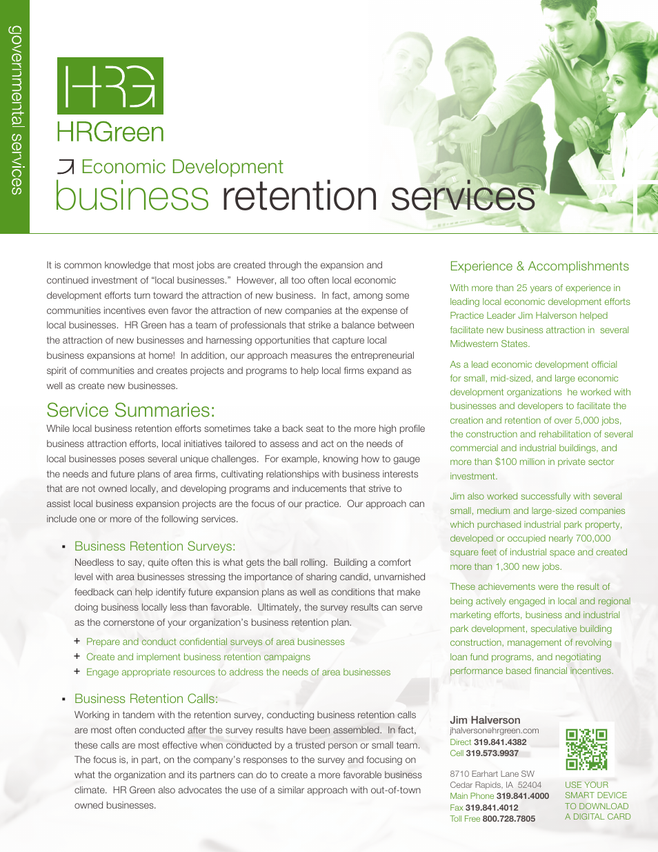 HR Green Business Retention User Manual | 2 pages