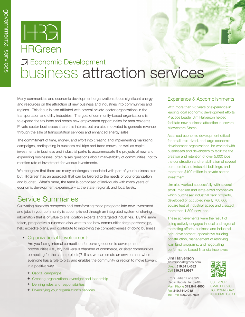 HR Green Business Attraction User Manual | 2 pages