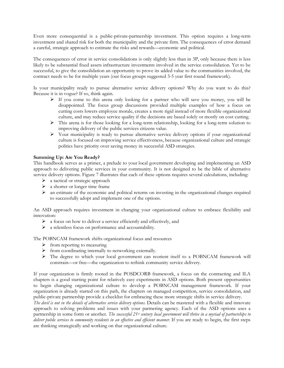 HR Green ASD for Local Governments Handbook - Executive Summary User Manual | Page 15 / 15