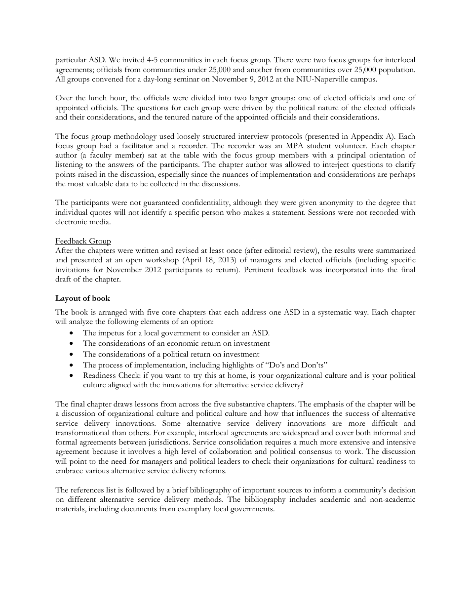 Layout of book | HR Green ASD for Local Governments Handbook - Executive Summary User Manual | Page 5 / 15