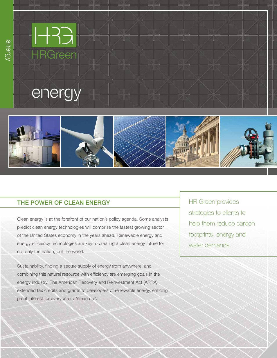 HR Green Energy Brochure User Manual | 4 pages