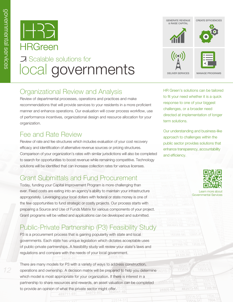 HR Green Services for Local Governments User Manual | 2 pages