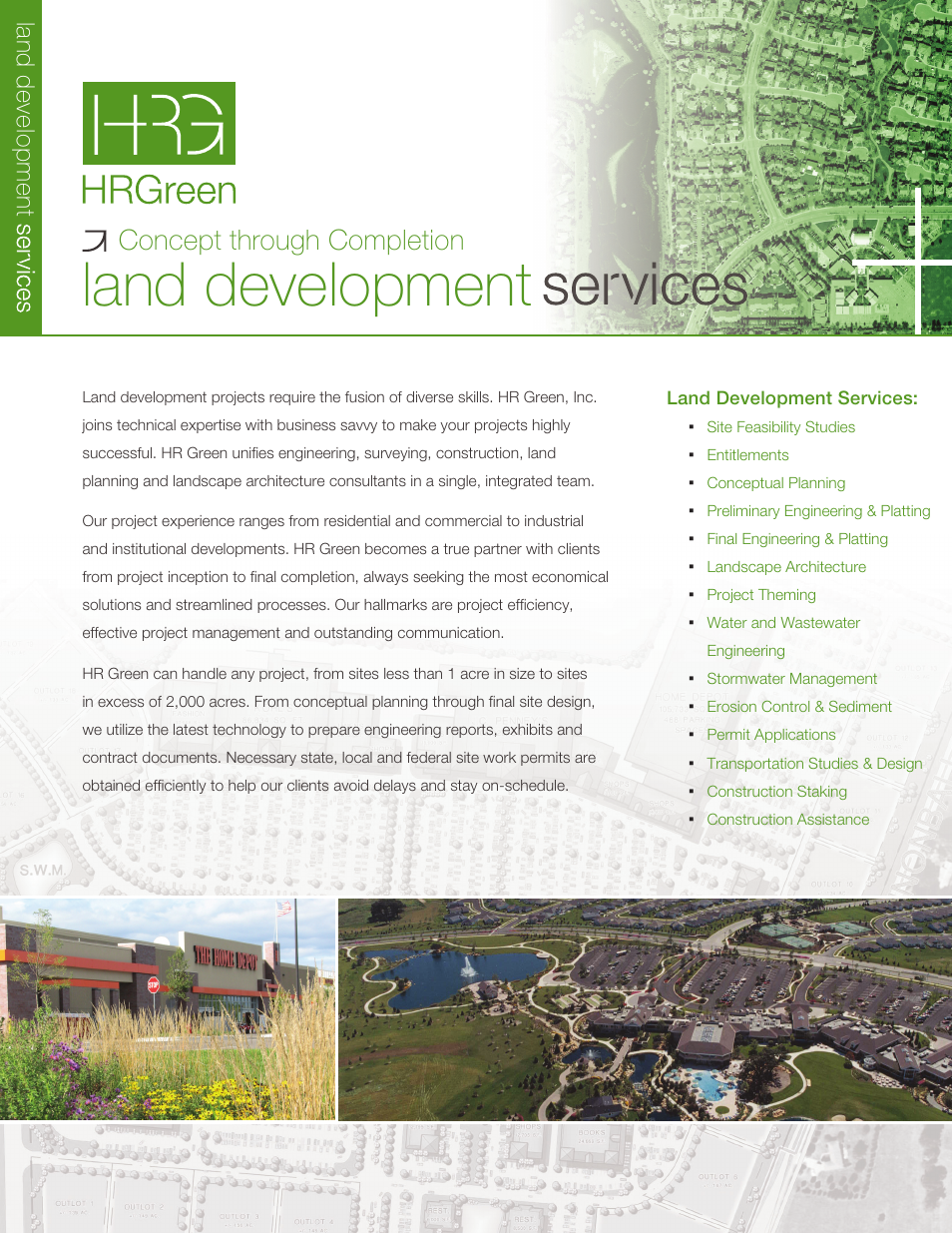 HR Green Land Development Brochure User Manual | 2 pages
