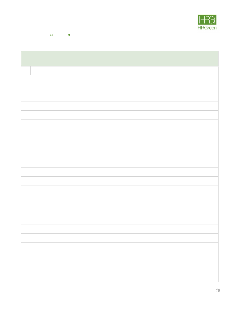 HR Green Rate Fee Survey Report User Manual | Page 19 / 69