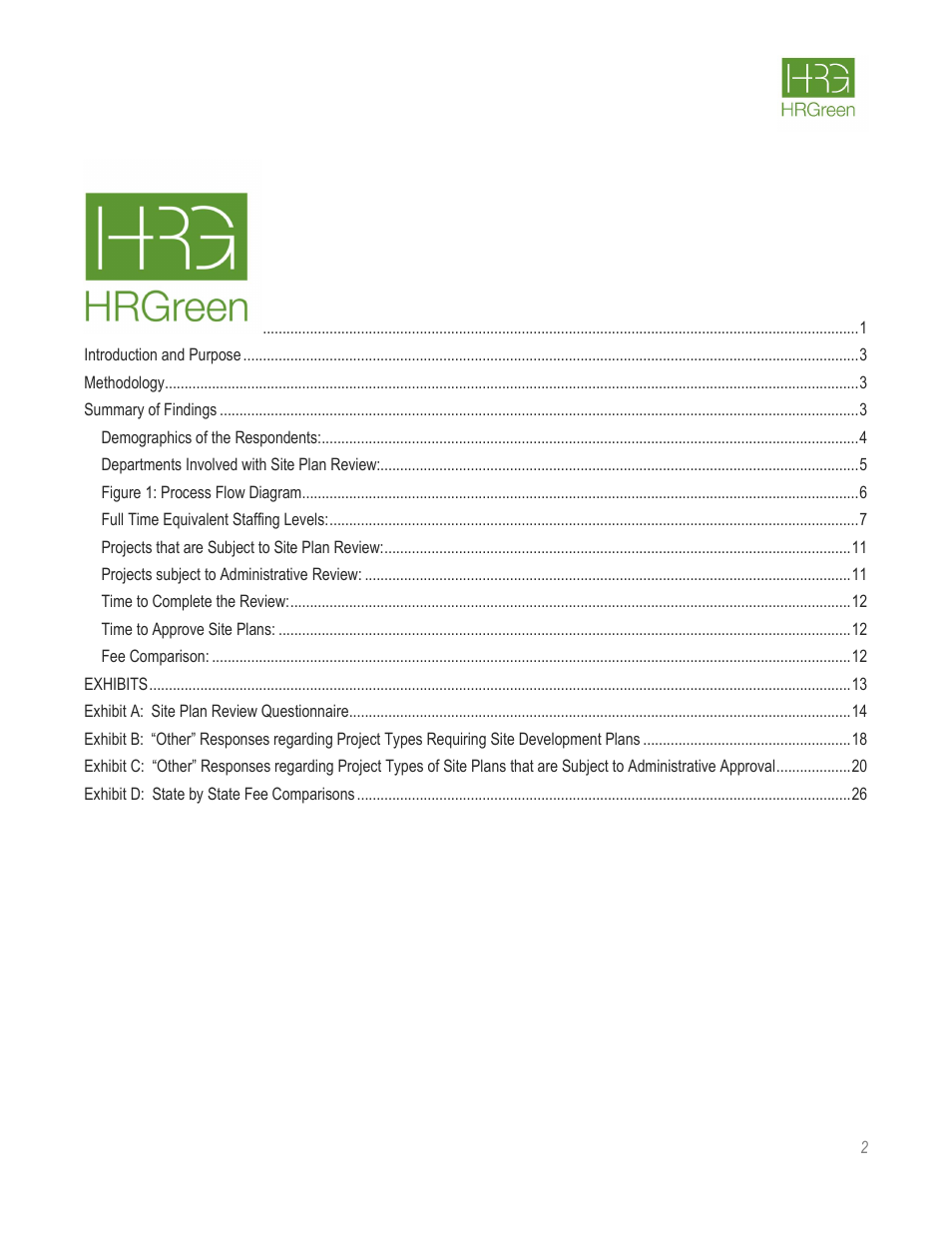 HR Green Rate Fee Survey Report User Manual | Page 3 / 69
