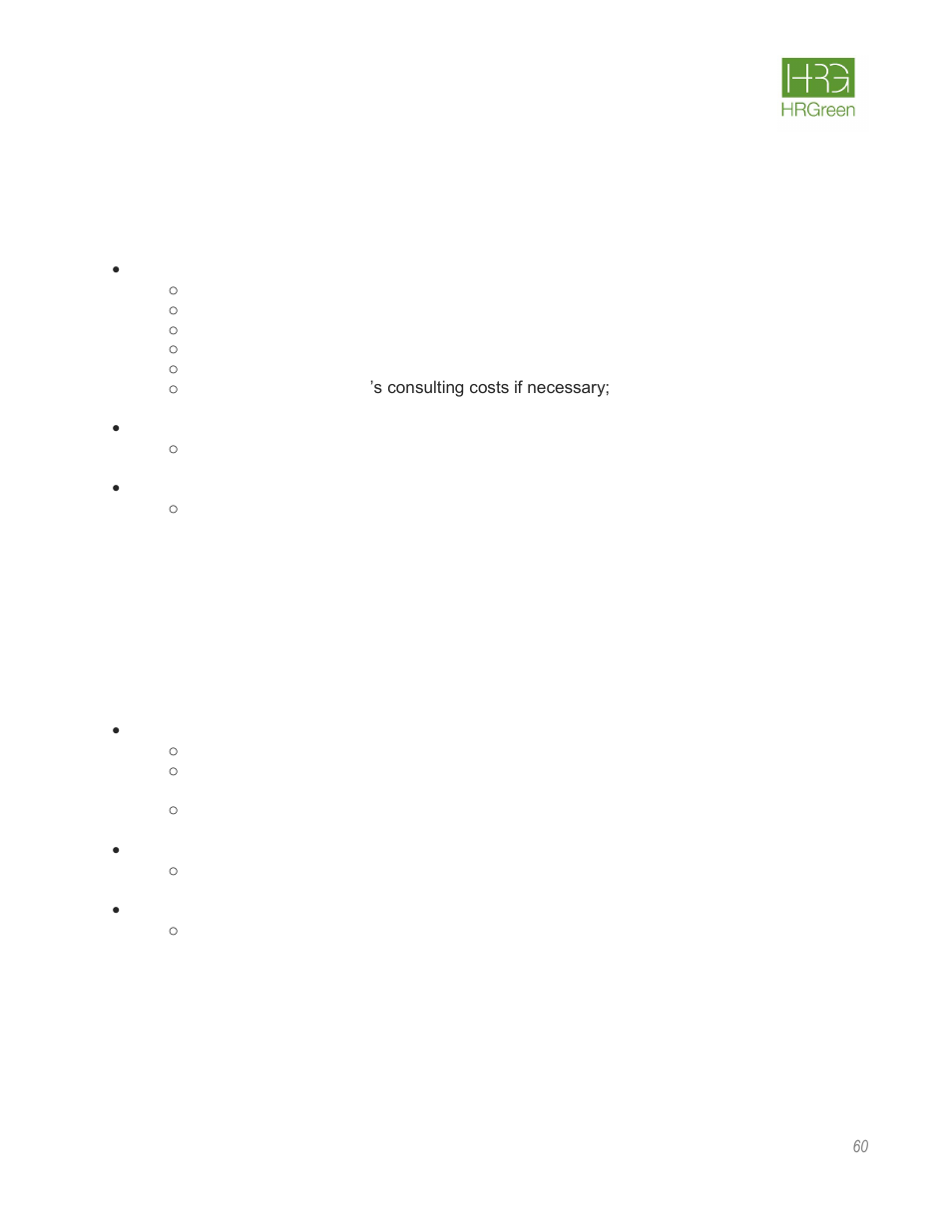 HR Green Rate Fee Survey Report User Manual | Page 61 / 69