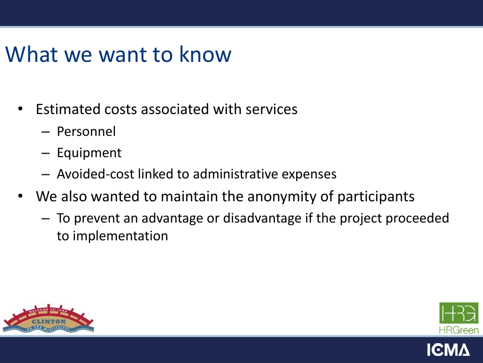 What we want to know | HR Green Real World Applications for Alternative Service Delivery User Manual | Page 13 / 28