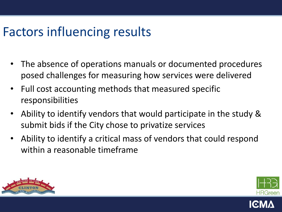 Factors influencing results | HR Green Real World Applications for Alternative Service Delivery User Manual | Page 19 / 28