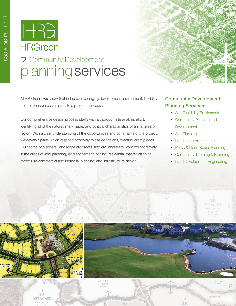 HR Green Planning Brochure User Manual | 2 pages
