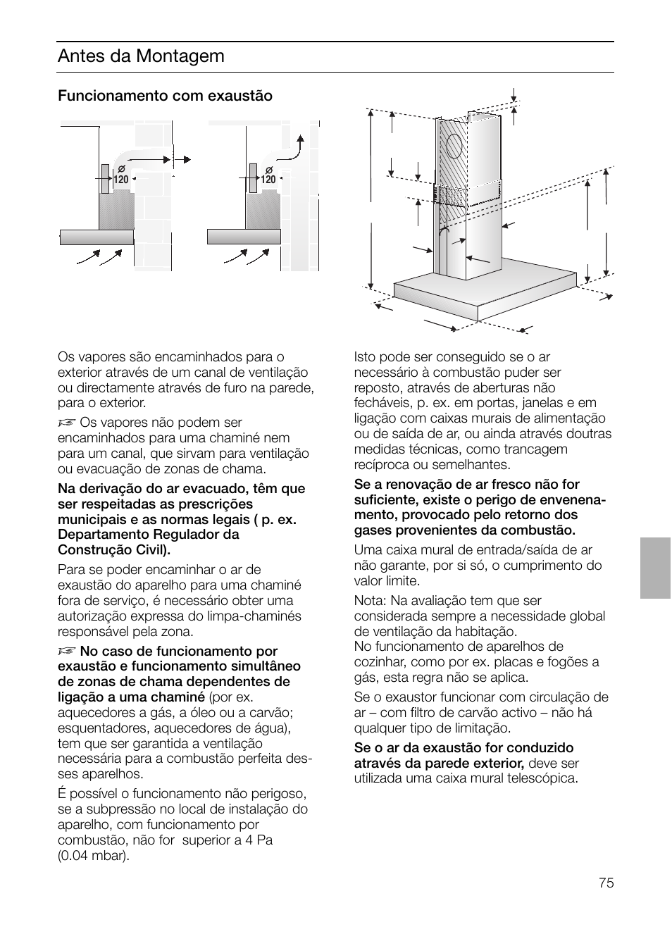 Antes da montagem | Siemens LC 46492 User Manual | Page 75 / 80