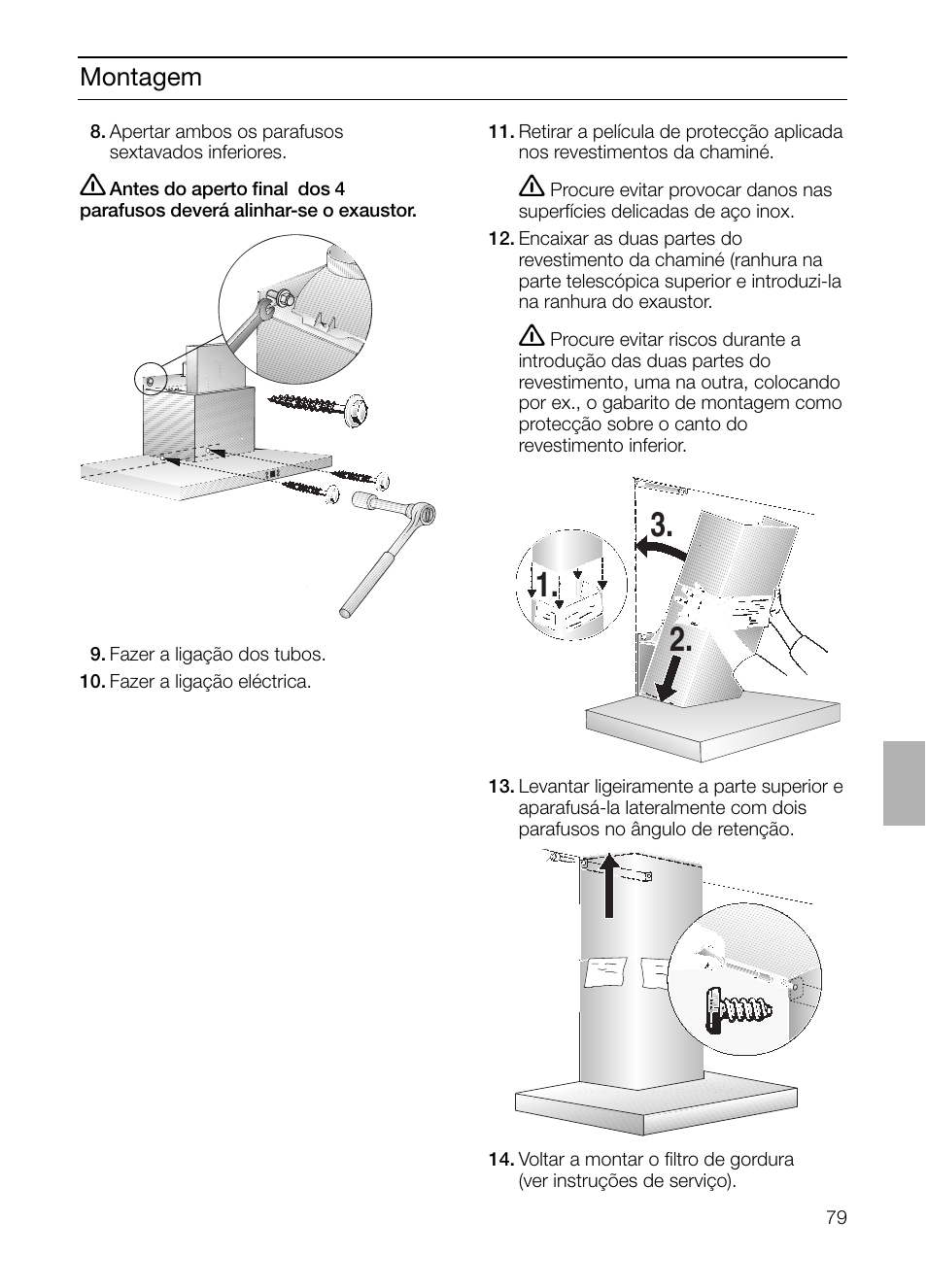 Montagem | Siemens LC 46492 User Manual | Page 79 / 80