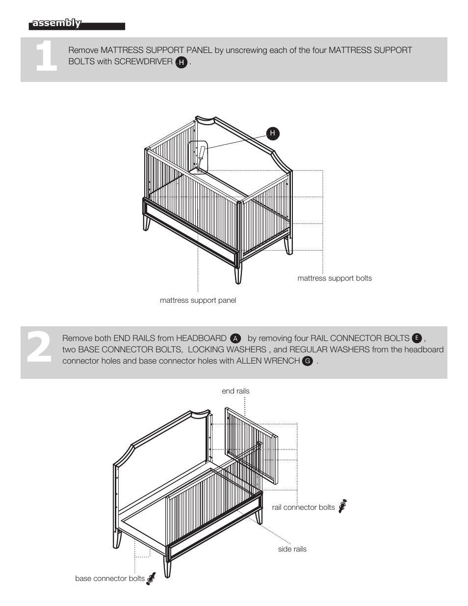 Land of Nod VERONA BED CONVERSION KIT User Manual | Page 3 / 9