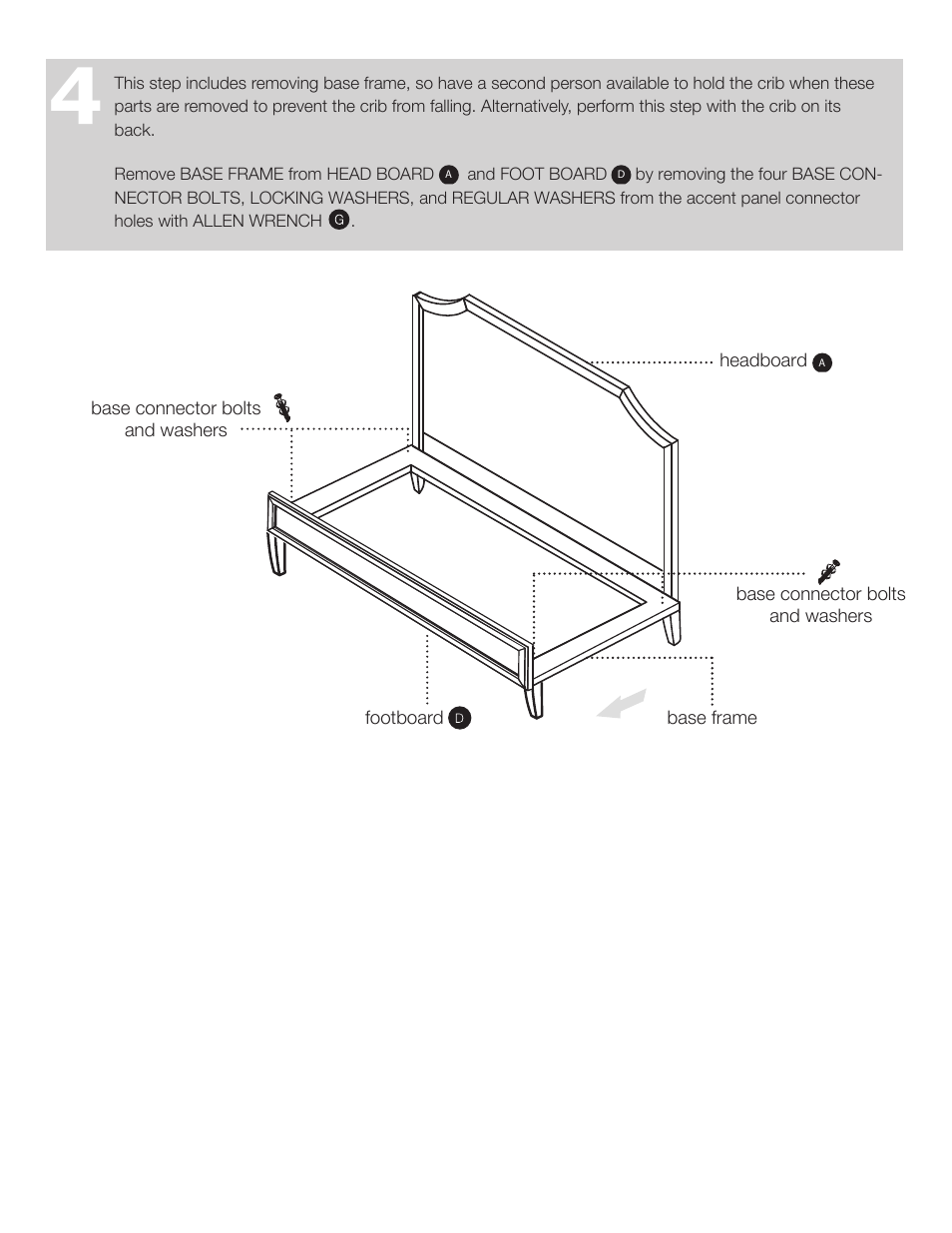 Land of Nod VERONA BED CONVERSION KIT User Manual | Page 4 / 9